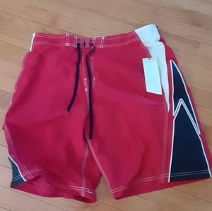 Men's Speedo Red swim trunks